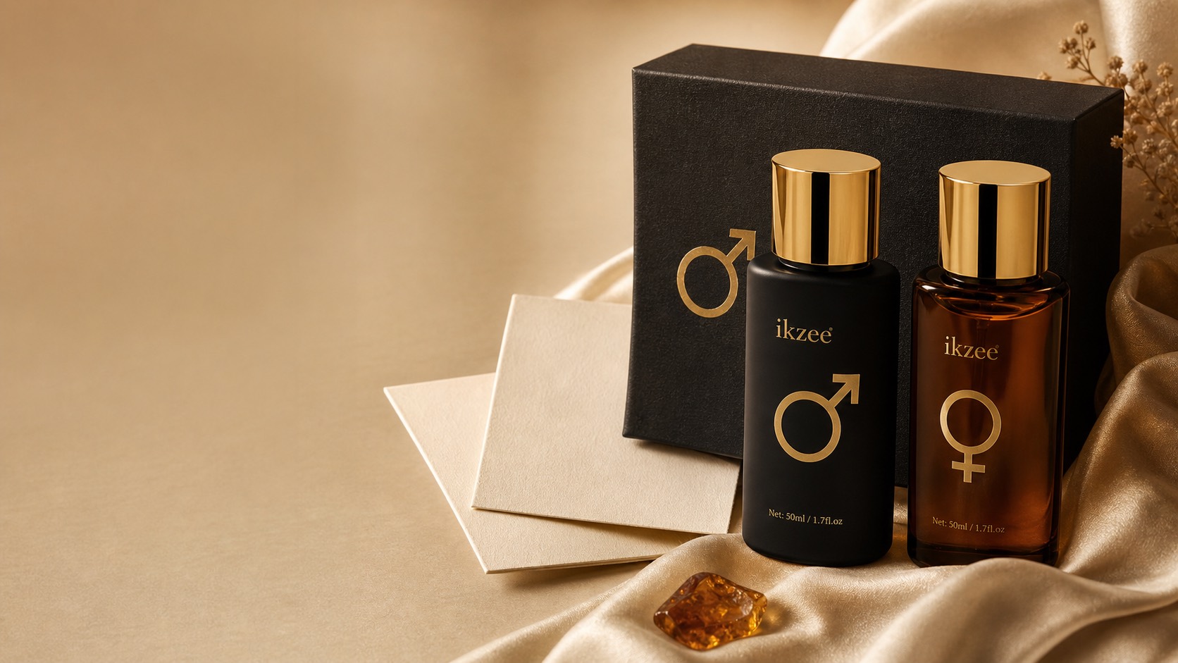 IKZEE fragrance selection still life