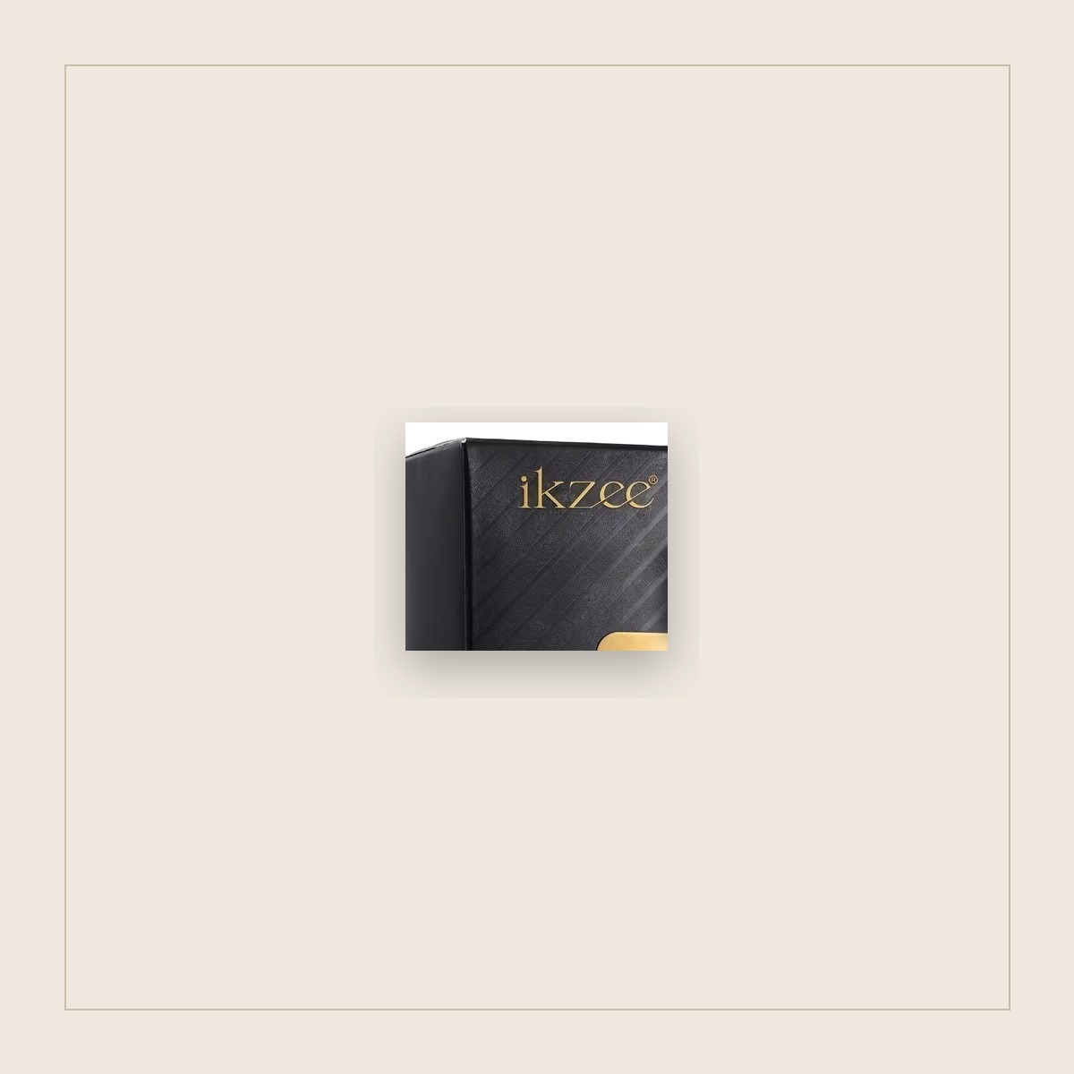 IKZEE box detail showing the logo and 50 ml volume